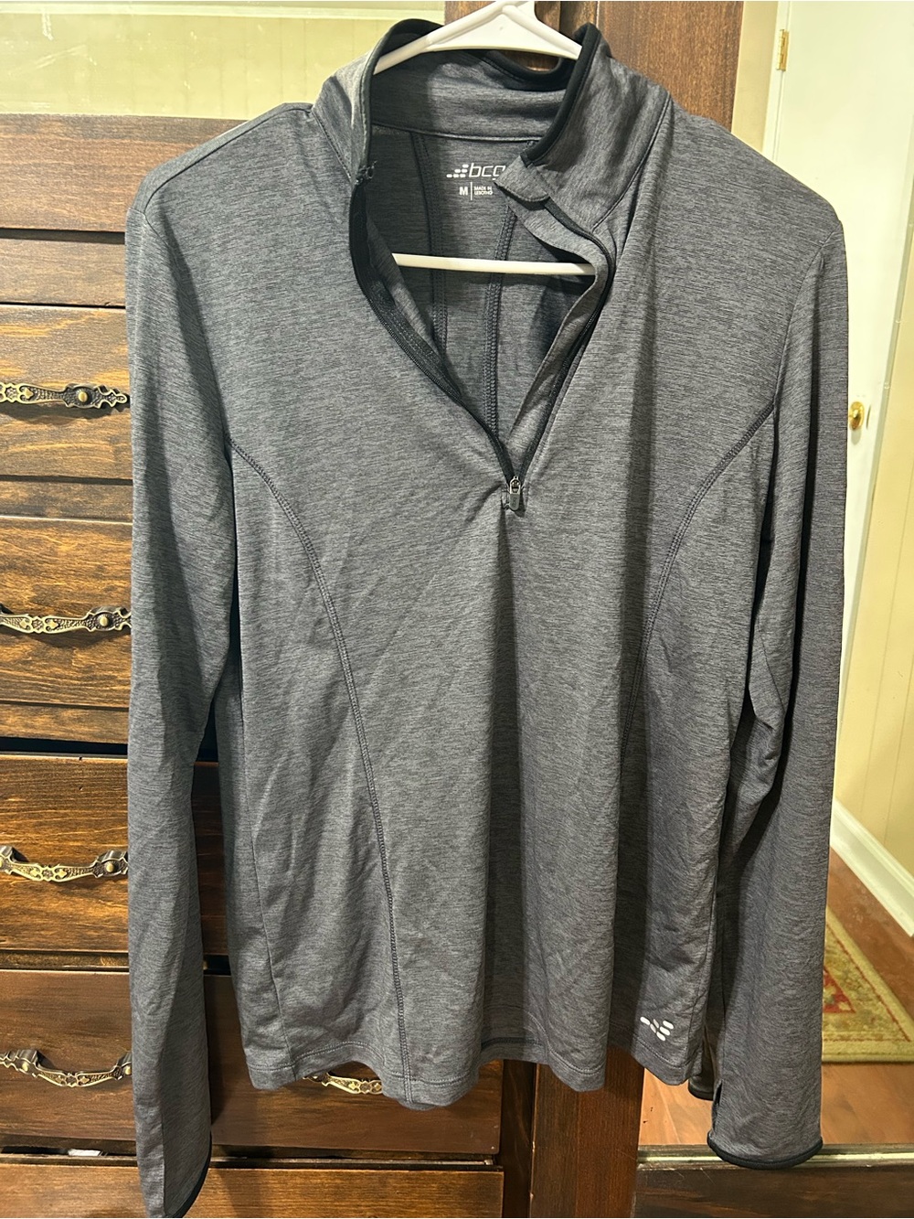 bcg Women's Gray Half-Zip Athletic Pullover